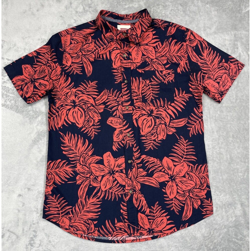 Levi’s Men's Small Short Sleeve Hibiscus Floral Shirt